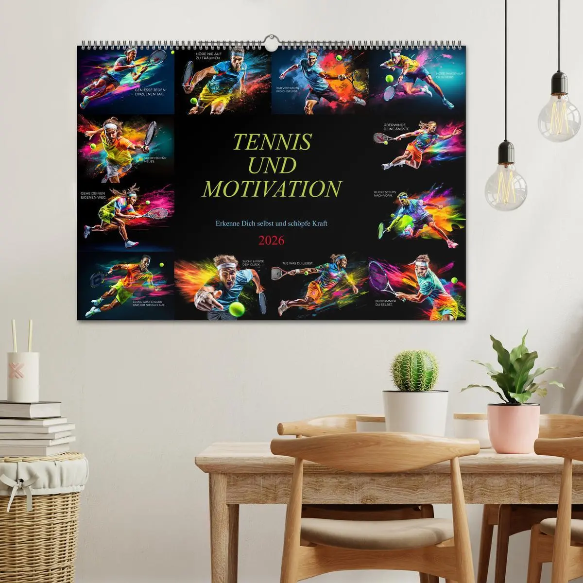 Bild: 9783457500996 | Tennis und Motivation (Wandkalender 2026 DIN A2 quer), CALVENDO...