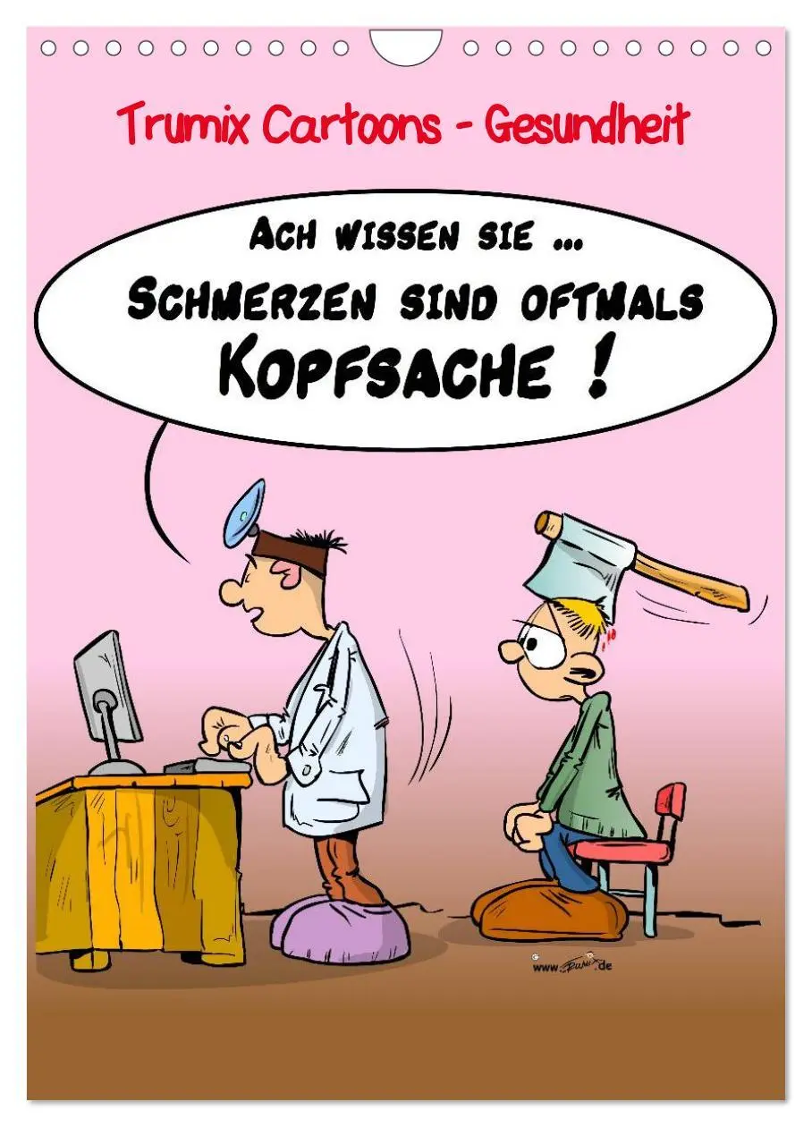 Cover: 9783516450996 | Trumix Cartoons - Gesundheit (Wandkalender 2026 DIN A4 hoch),...