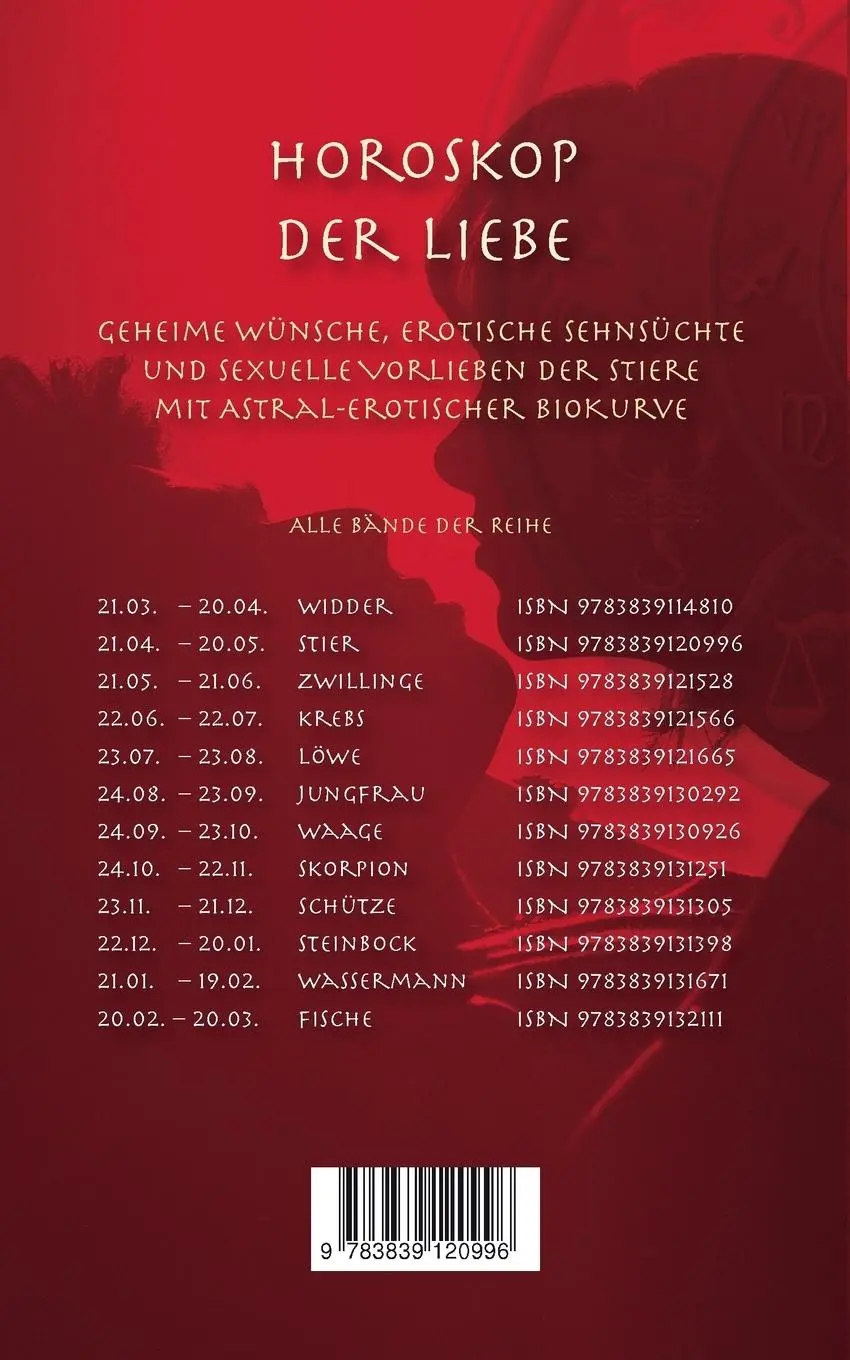 Rückseite: 9783839120996 | Horoskop der Liebe - Sternzeichen Stier | Lea Aubert | Taschenbuch