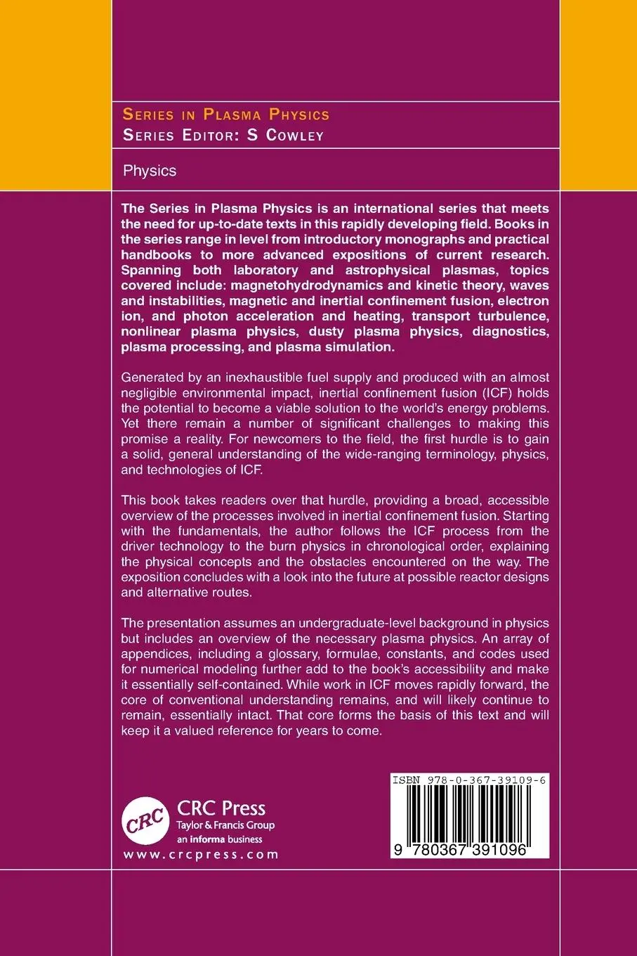 Rückseite: 9780367391096 | An Introduction to Inertial Confinement Fusion | Susanne Pfalzner