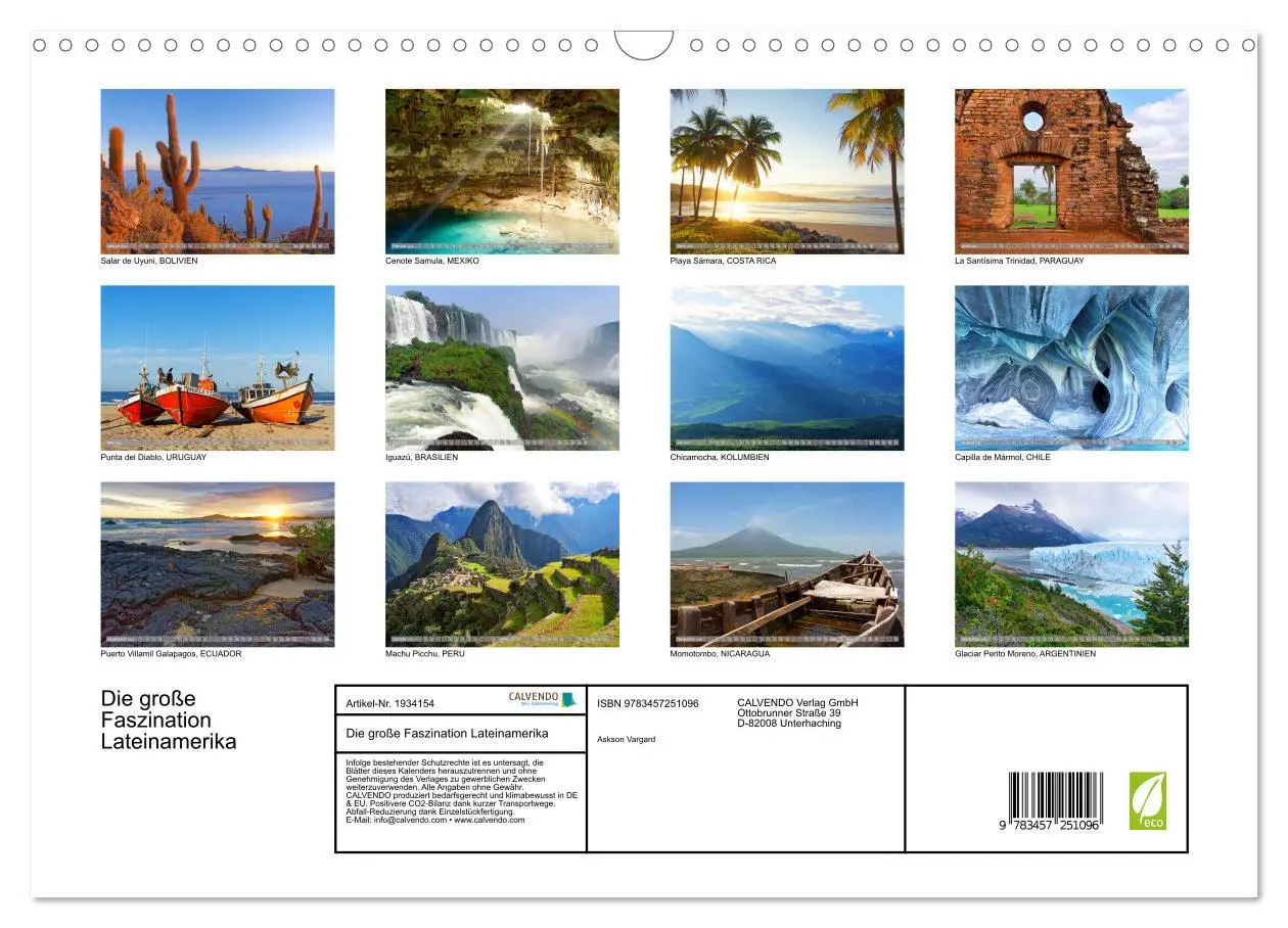 Bild: 9783457251096 | Die große Faszination Lateinamerika (Wandkalender 2026 DIN A3...