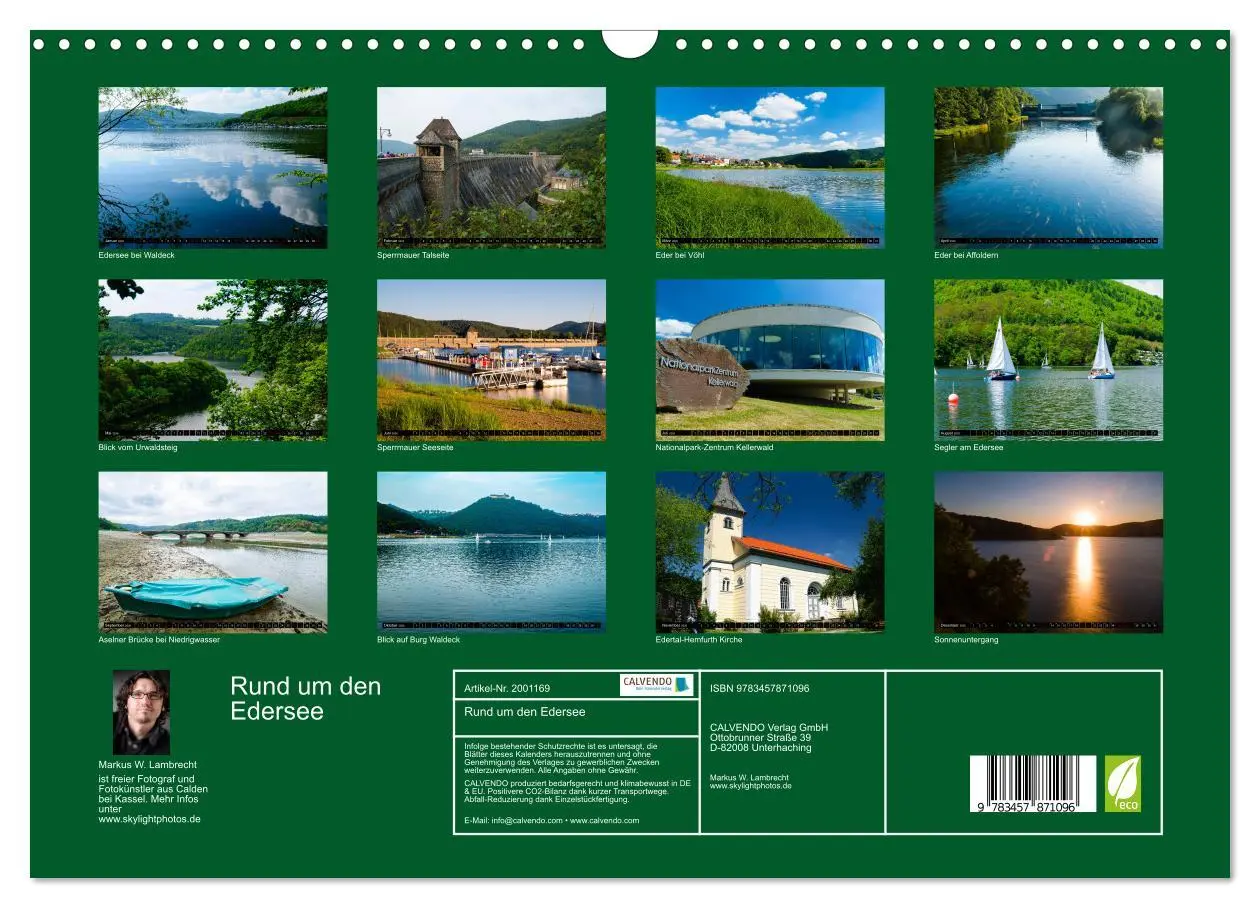 Bild: 9783457871096 | Rund um den Edersee (Wandkalender 2026 DIN A3 quer), CALVENDO...
