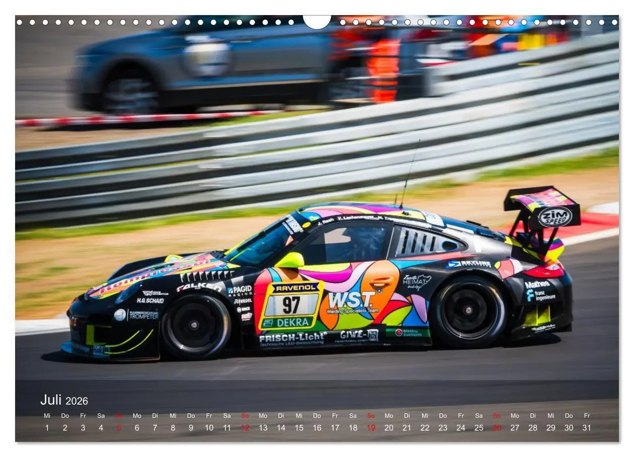 Bild: 9783516721096 | Motorsportkunst aus Weissach (Wandkalender 2026 DIN A3 quer),...