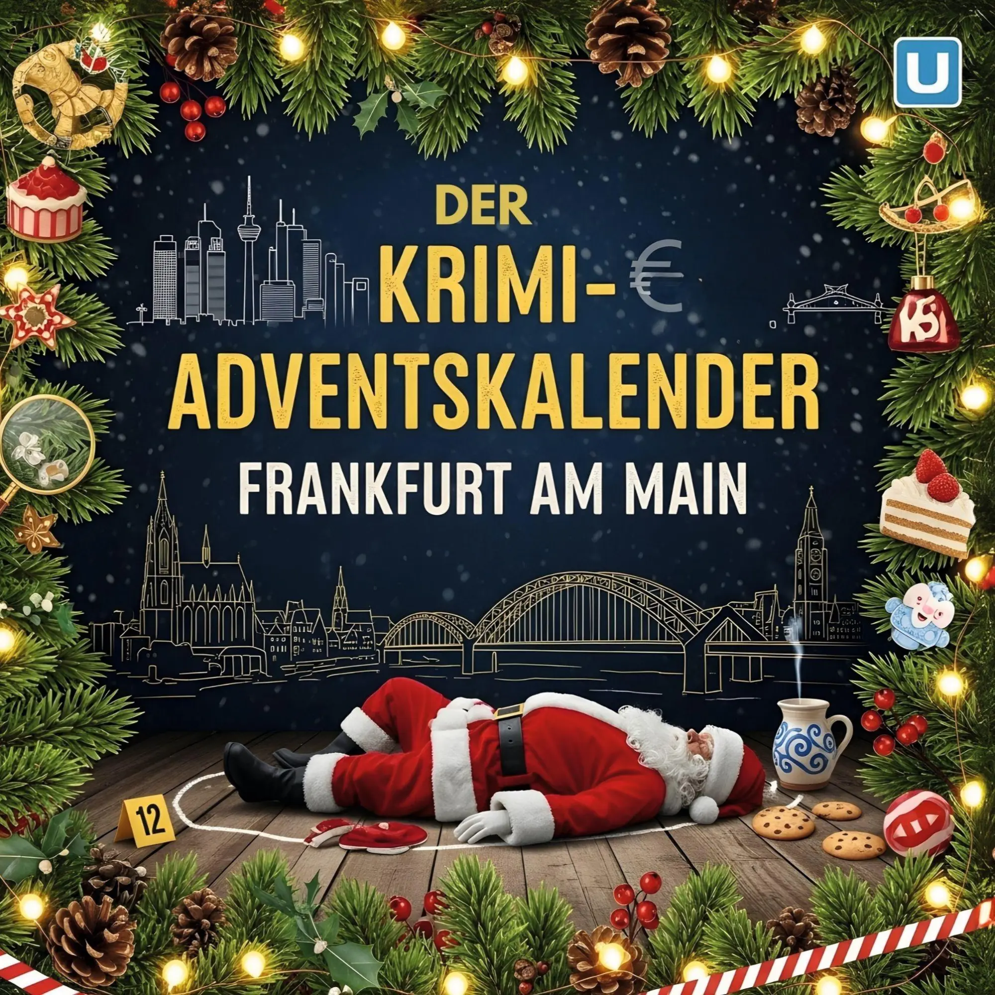 Cover: 9783695301096 | Der Krimi-Adventskalender Frankfurt am Main | Charlotte Koch | Buch