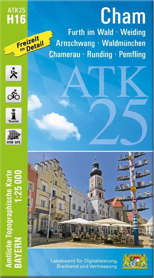 Cover: 9783987761096 | ATK25-H16 Cham (Amtliche Topographische Karte 1:25000) | (Land-)Karte