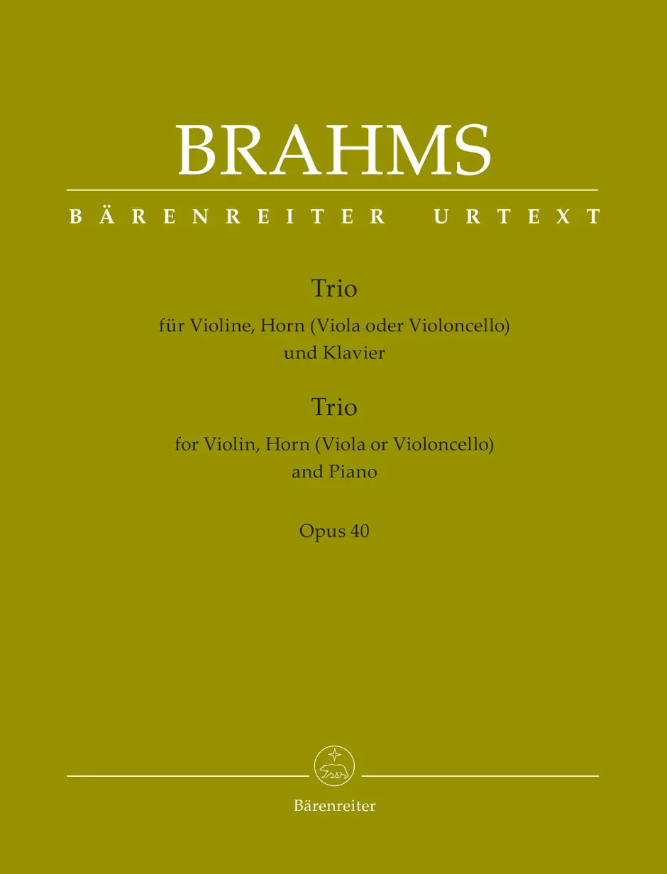 Cover: 9790006541096 | Trio For Violin, Horn | Johannes Brahms | Buch | Bärenreiter Verlag