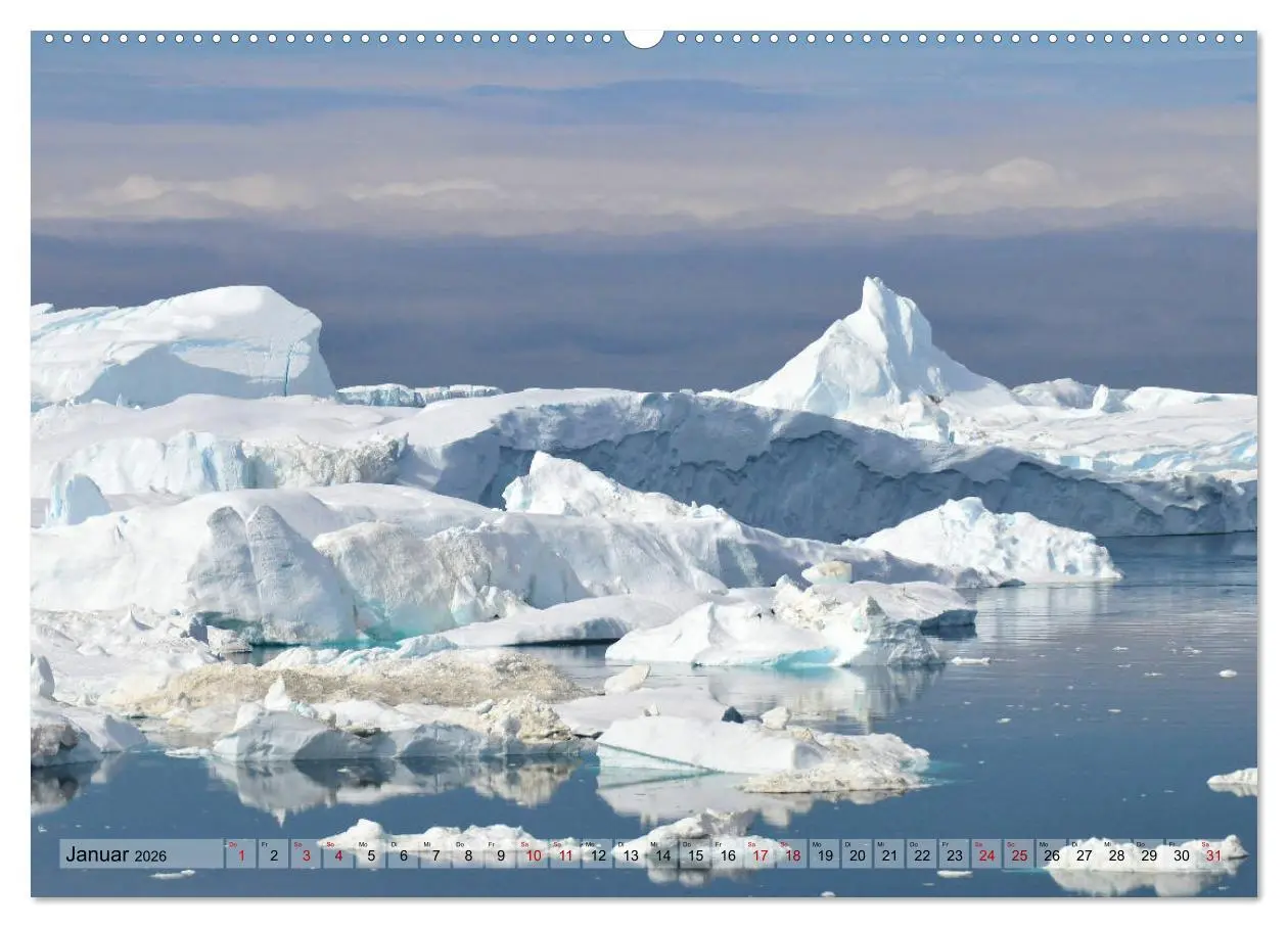 Bild: 9783457791196 | Grönland: Eisberge in der Disko Bucht (Wandkalender 2026 DIN A2...
