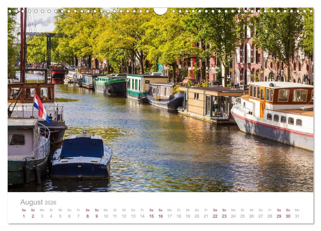 Bild: 9783457861196 | AMSTERDAM Impressionen (Wandkalender 2026 DIN A3 quer), CALVENDO...