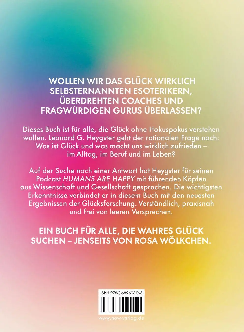 Rückseite: 9783689691196 | Humans are happy | Leonard Gabriel Heygster | Buch | 192 S. | Deutsch