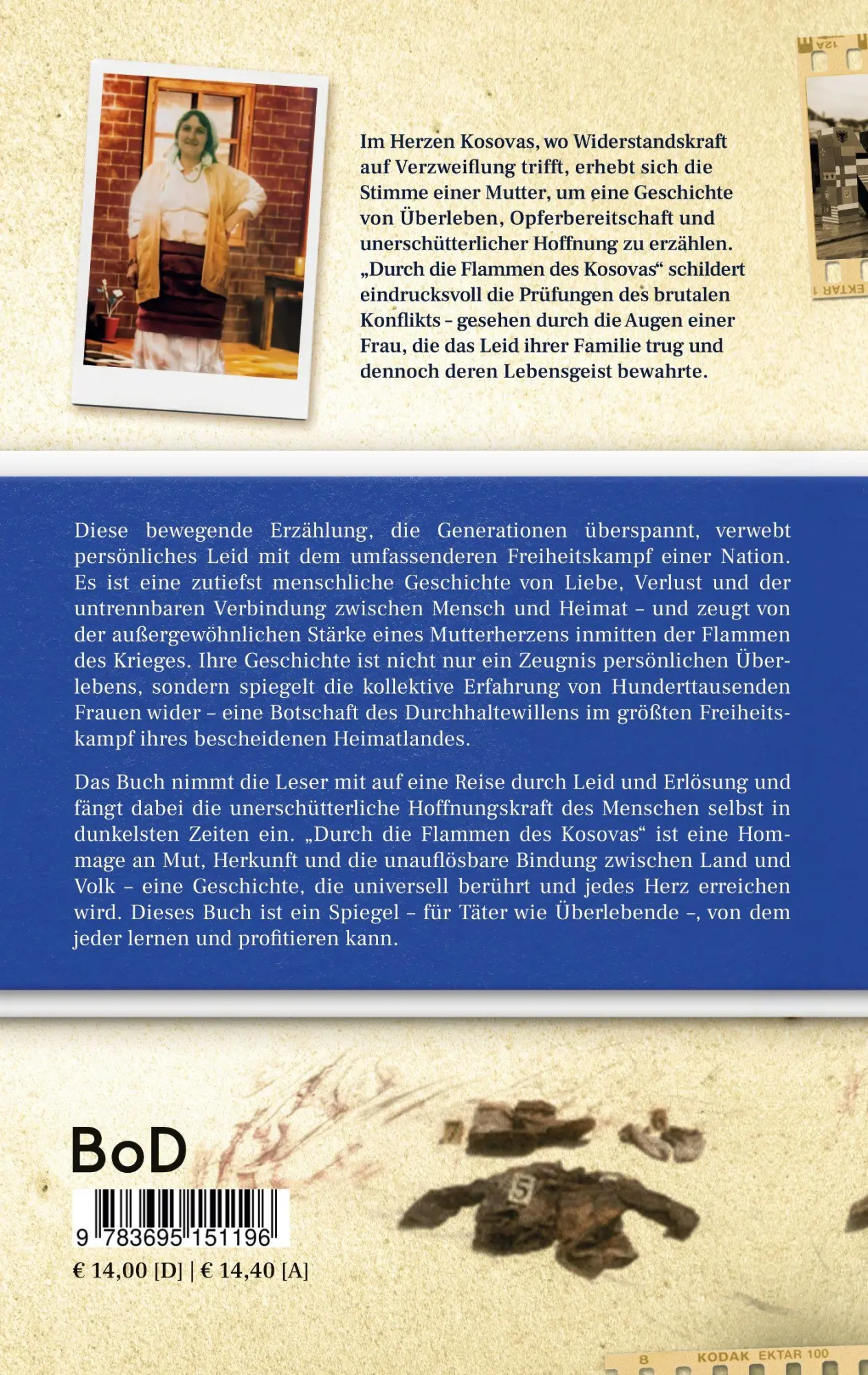 Rückseite: 9783695151196 | Durch die Flammen des Kosovas | Driton Morina | Taschenbuch | 184 S.
