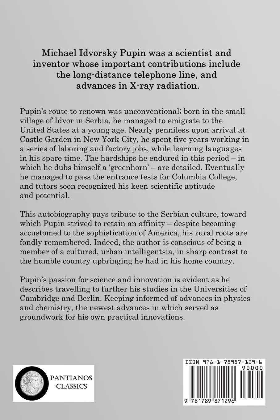 Rückseite: 9781789871296 | From Immigrant to Inventor | Michael Idvorsky Pupin | Taschenbuch