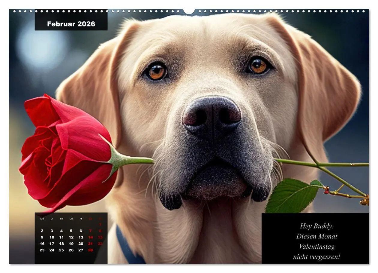 Bild: 9783457541296 | Der witzige Labrador-Kalender (Wandkalender 2026 DIN A2 quer),...