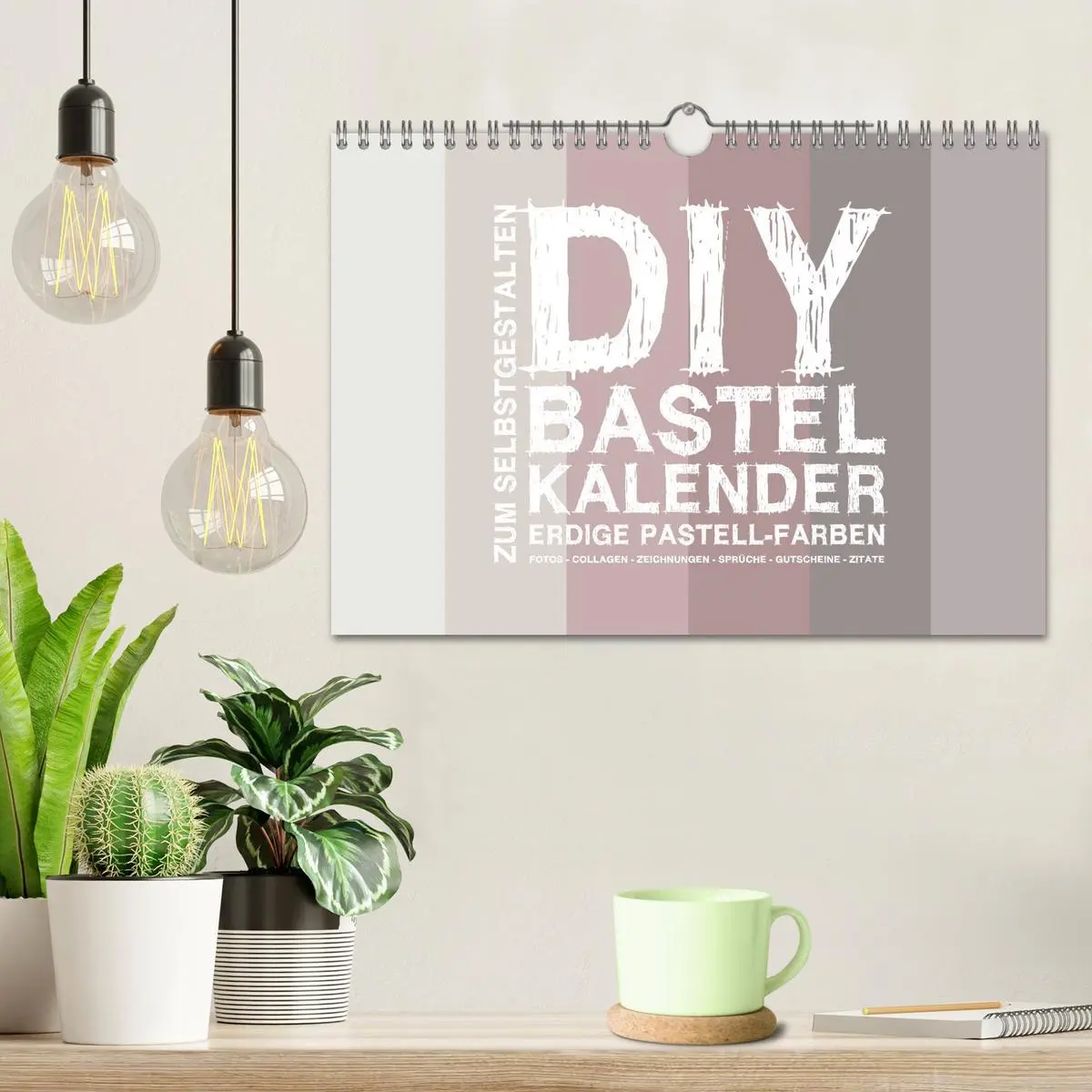 Bild: 9783457781296 | DIY Bastel-Kalender -Erdige Pastell Farben- Zum Selbstgestalten...