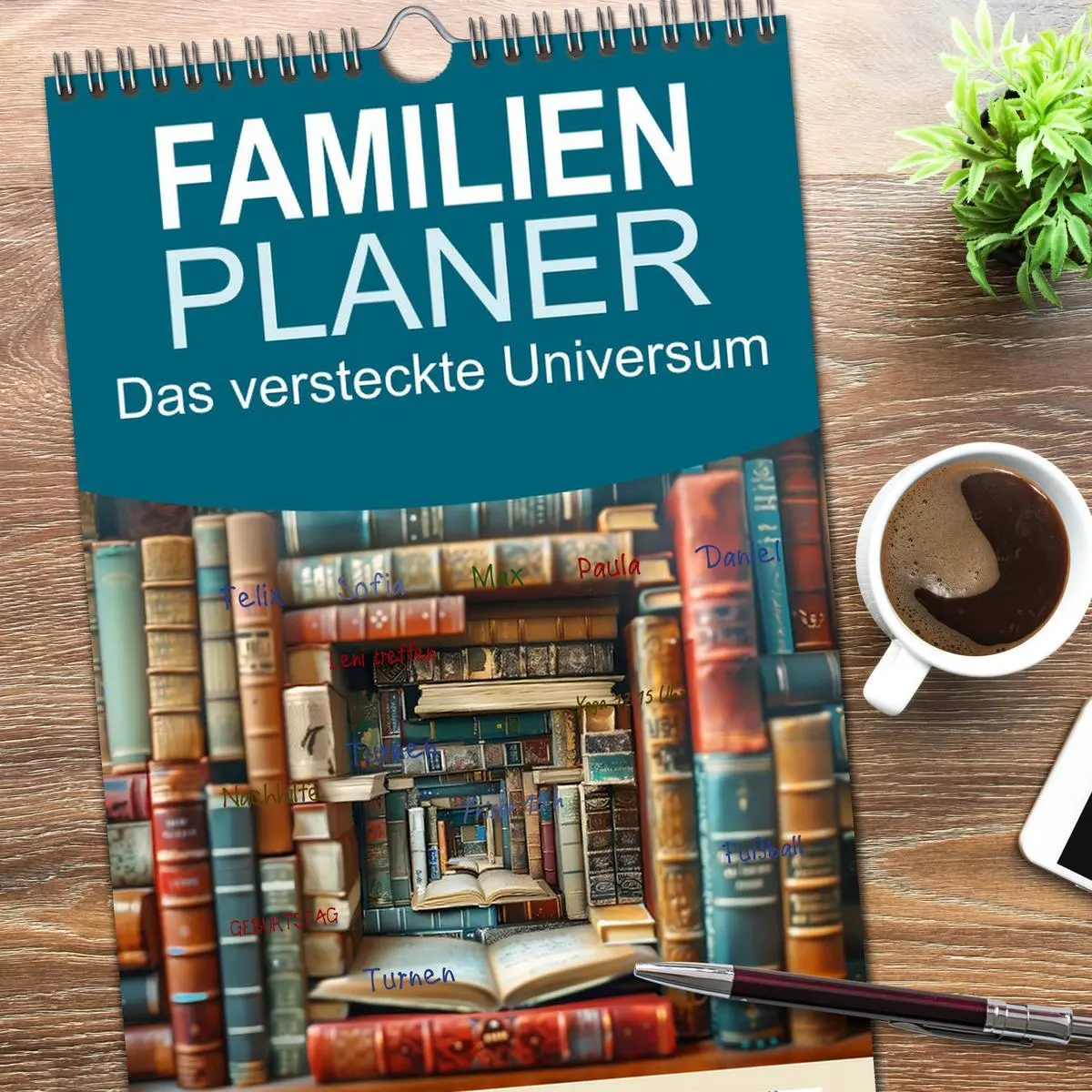 Bild: 9783516491296 | Familienplaner 2026 - Das versteckte Universum mit 5 Spalten...