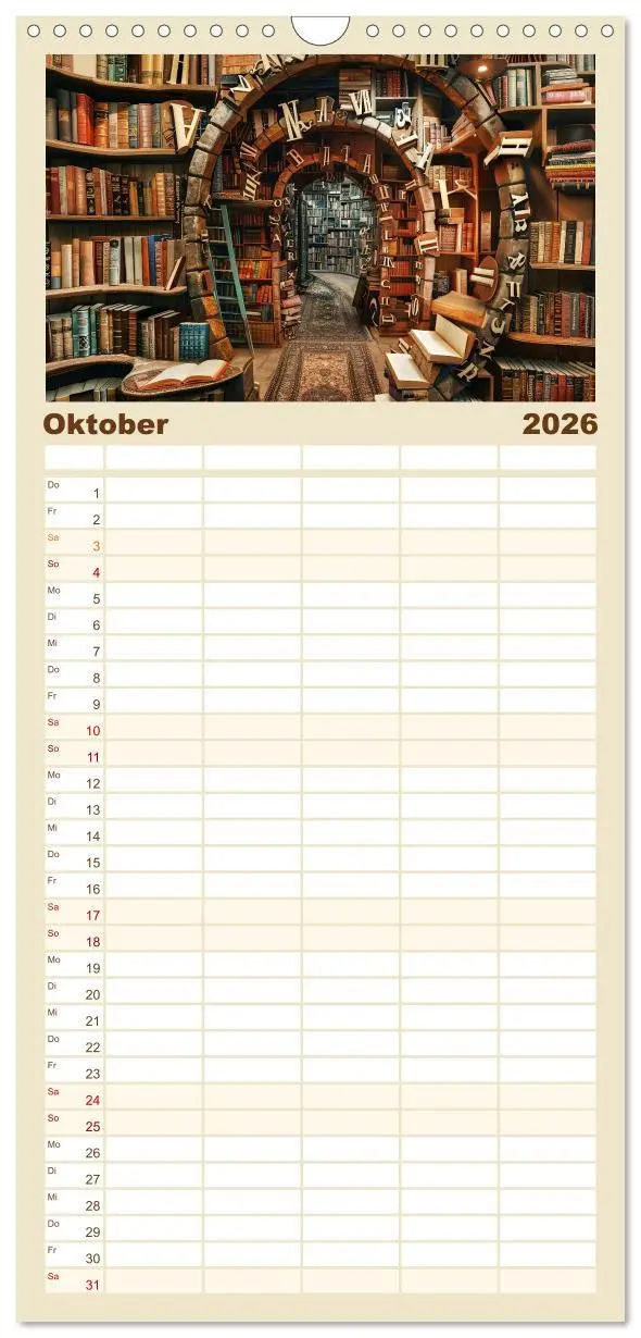 Bild: 9783516491296 | Familienplaner 2026 - Das versteckte Universum mit 5 Spalten...