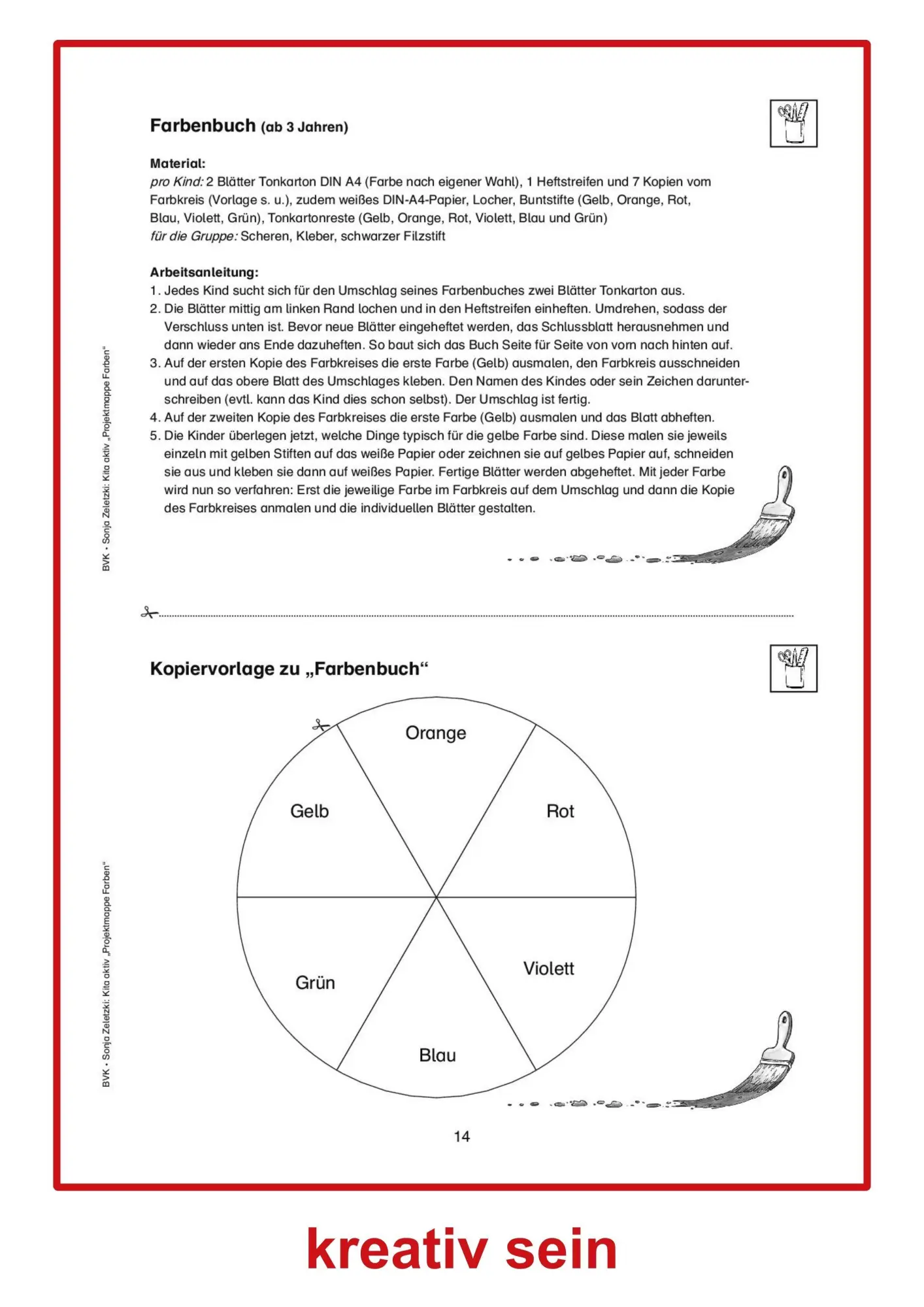 Bild: 9783867401296 | Kita Aktiv "Projektmappe Farben" | Sonja Zeletzki | Broschüre | 48 S.