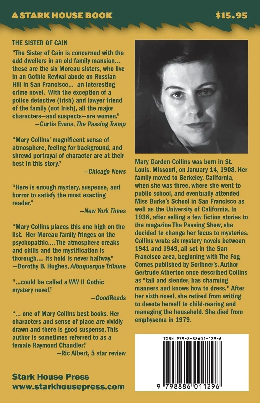 Rückseite: 9798886011296 | The Sister of Cain | Mary Collins | Taschenbuch | Englisch | 2025