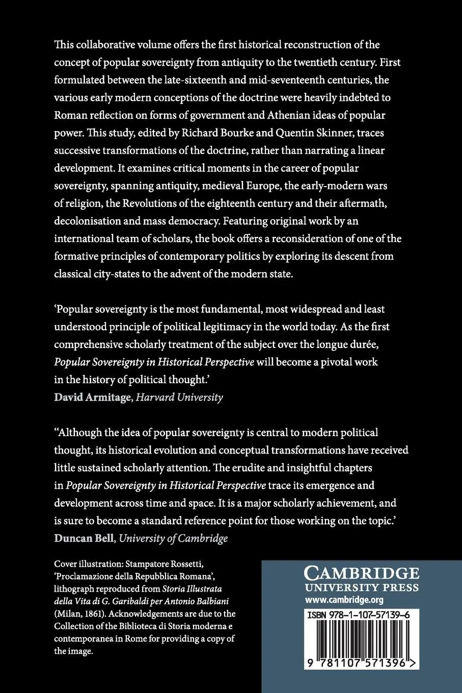 Rückseite: 9781107571396 | Popular Sovereignty in Historical Perspective | Richard Bourke (u. a.)