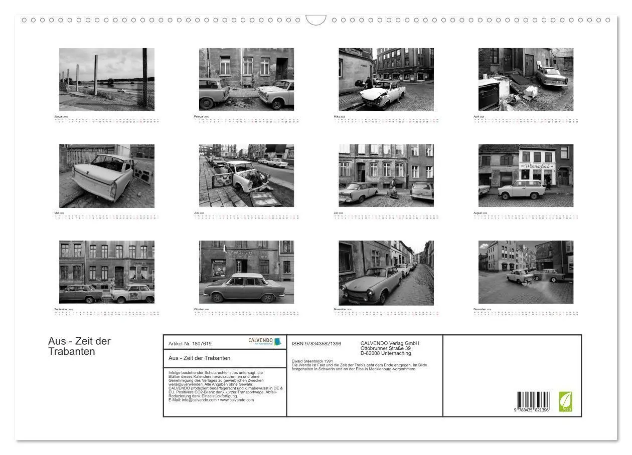 Bild: 9783435821396 | Aus - Zeit der Trabanten (Wandkalender 2025 DIN A2 quer), CALVENDO...