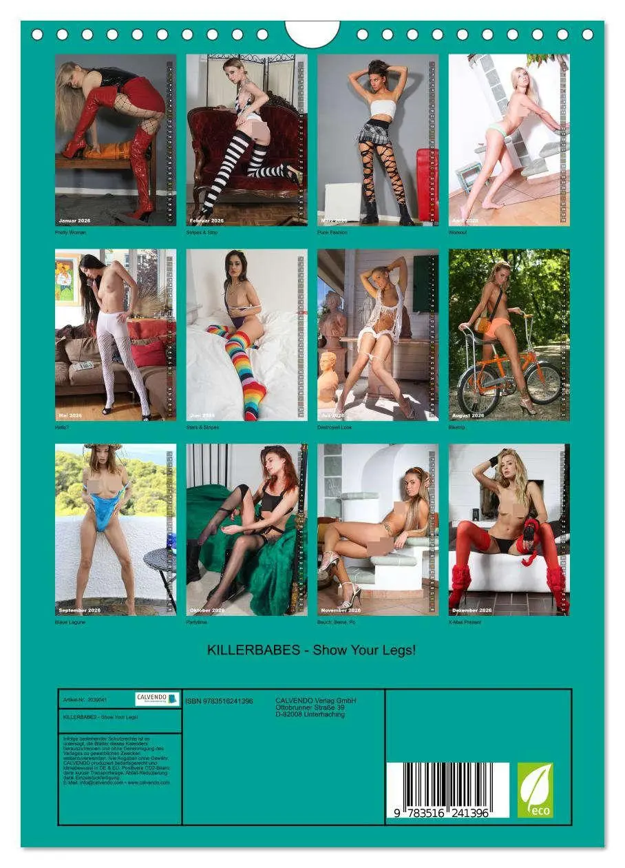 Bild: 9783516241396 | KILLERBABES - Show Your Legs! (Wandkalender 2026 DIN A4 hoch),...