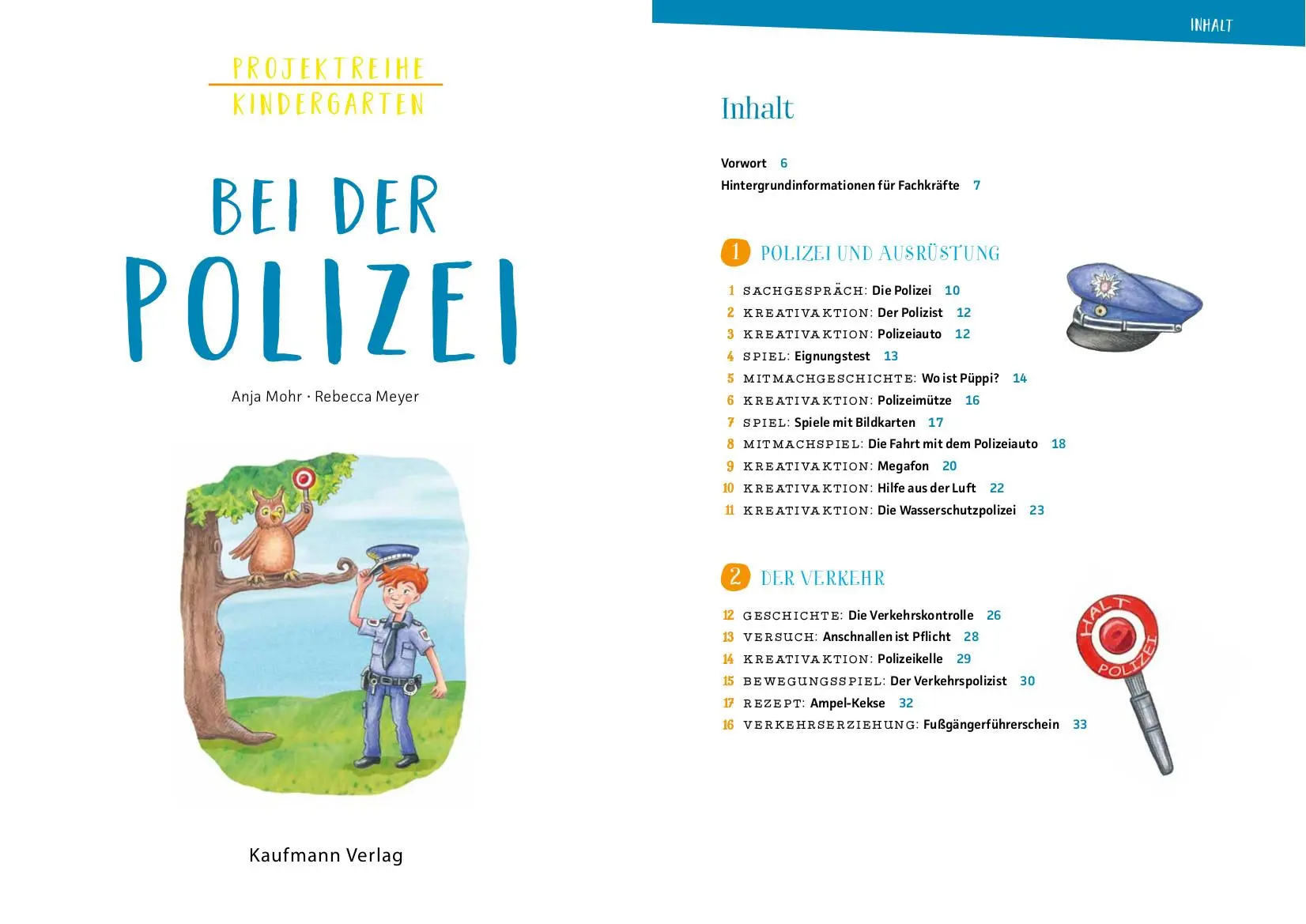 Bild: 9783780651396 | Projektreihe Kindergarten - Bei der Polizei | Anja Mohr | Taschenbuch