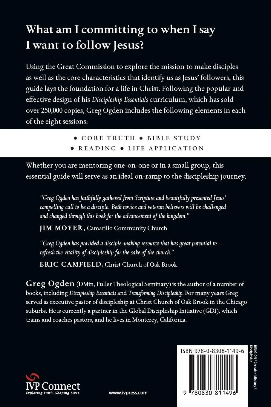 Rückseite: 9780830811496 | Essential Guide to Becoming a Disciple | Greg Ogden | Taschenbuch