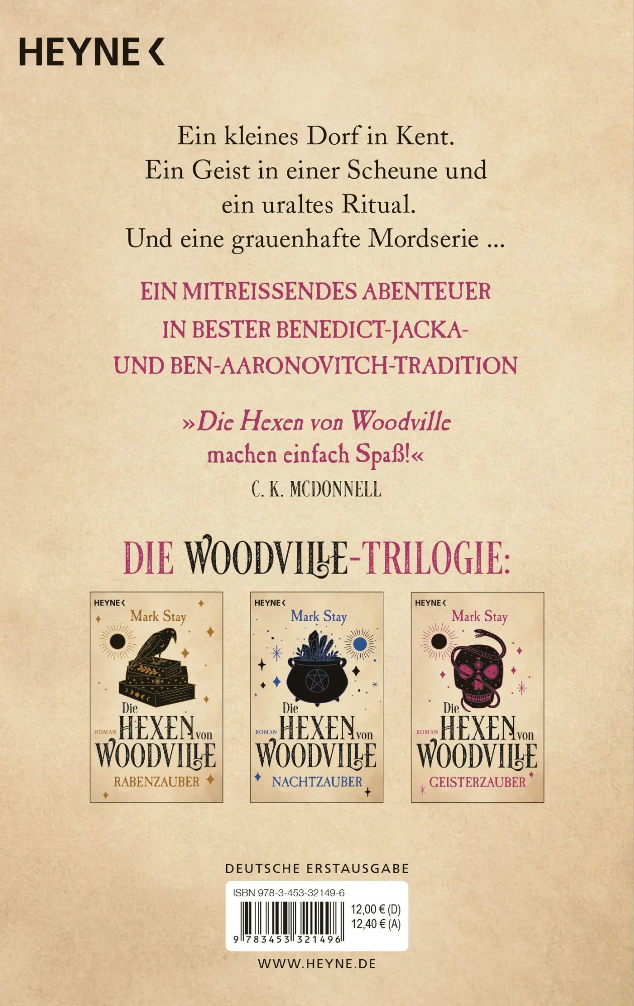 Bild: 9783453321496 | Die Hexen von Woodville - Geisterzauber | Roman | Mark Stay | Buch
