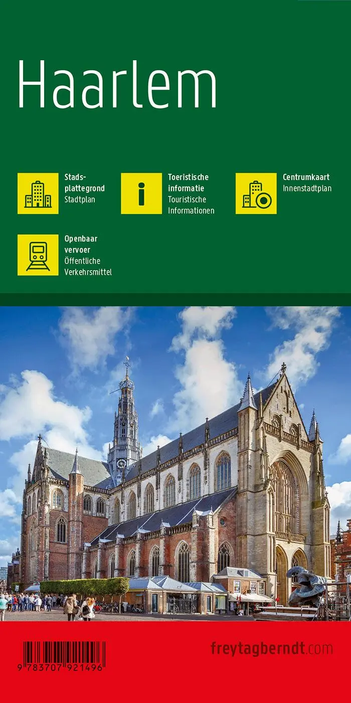 Rückseite: 9783707921496 | Haarlem, Stadtplan 1:20.000, freytag &amp; berndt | (Land-)Karte | Deutsch