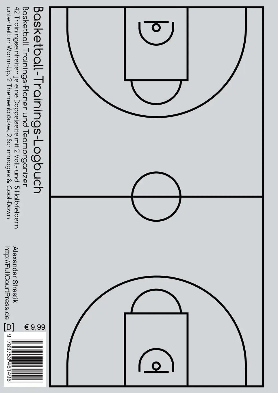 Rückseite: 9783753461496 | Basketball-Trainings-Logbuch | Trainingsplaner für Basketballtrainer