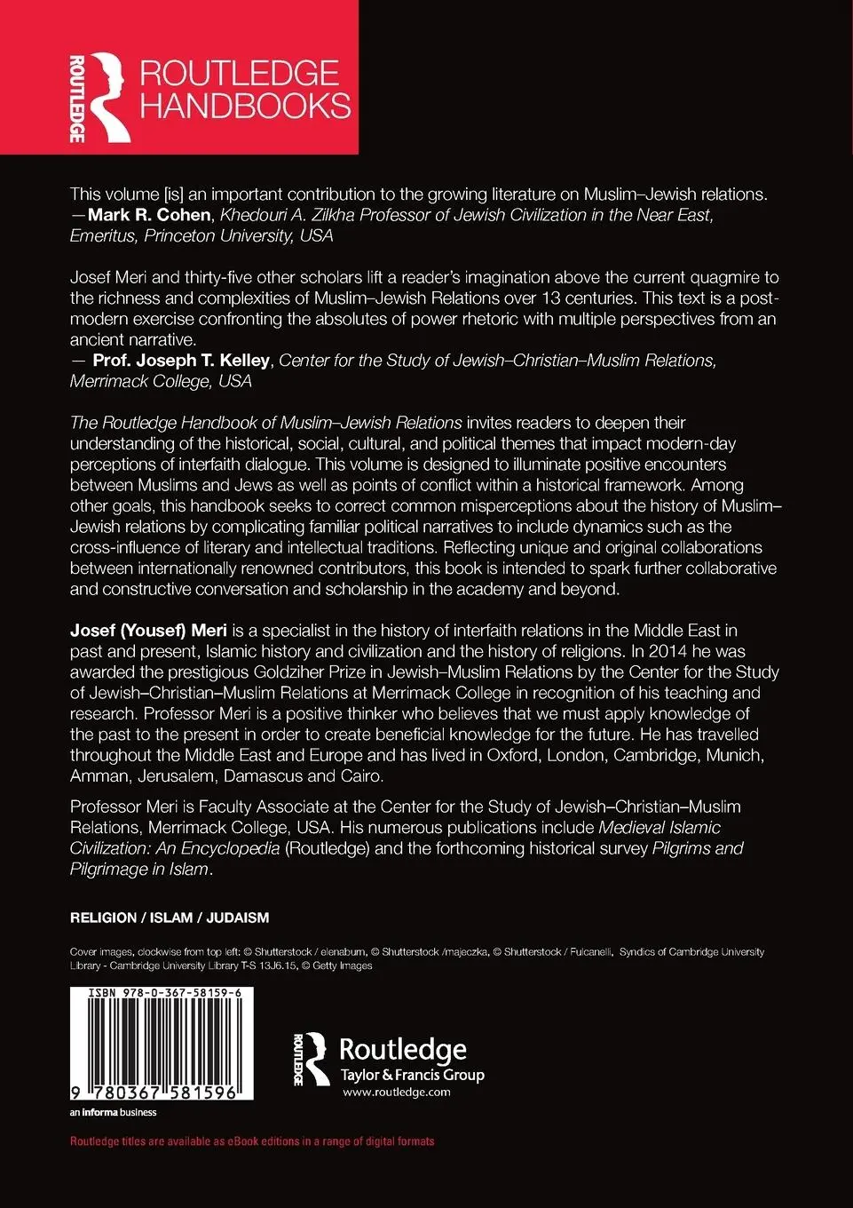 Rückseite: 9780367581596 | The Routledge Handbook of Muslim-Jewish Relations | Josef Meri | Buch