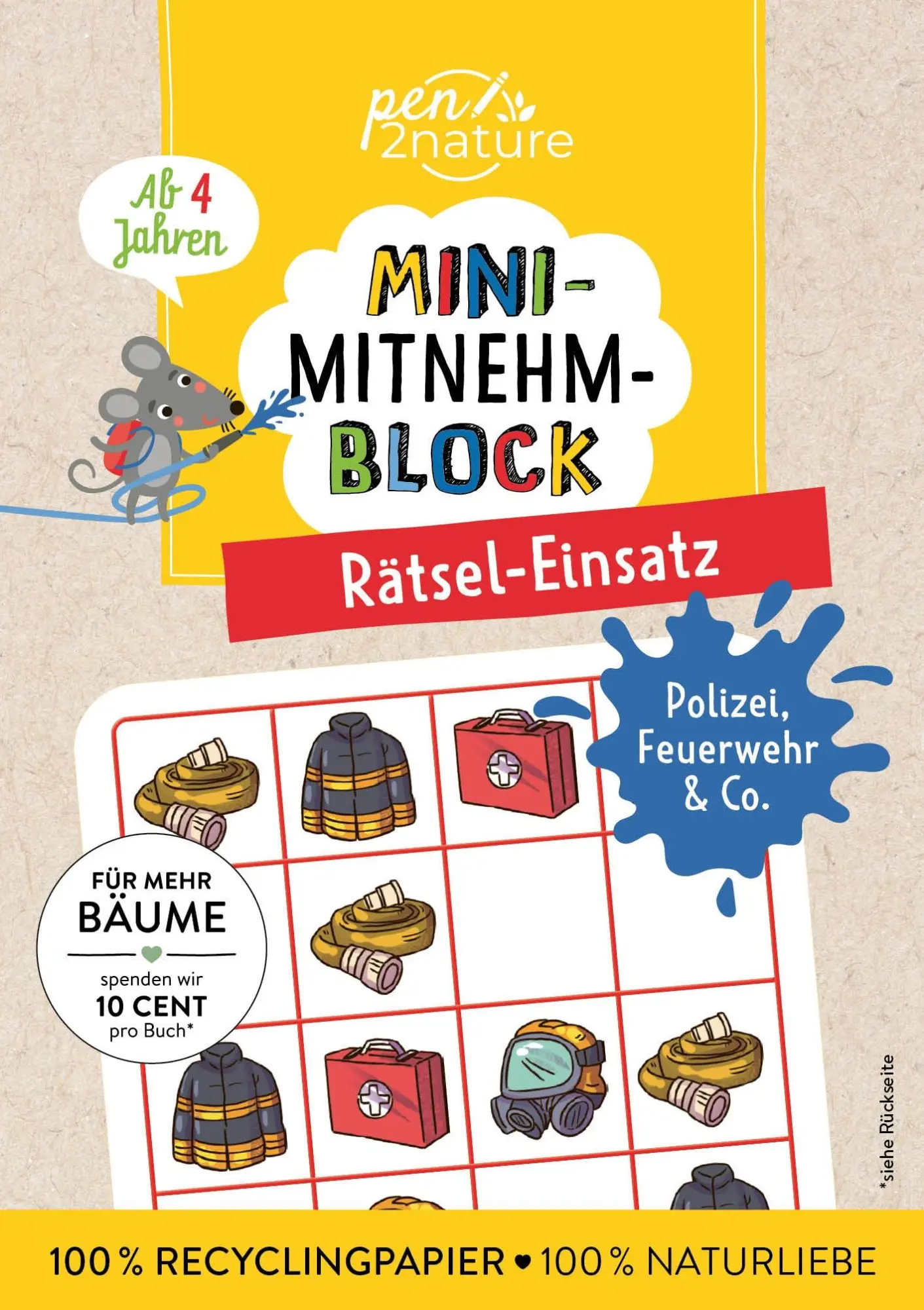 Cover: 9783987641596 | Mini-Mitnehm-Block Rätsel-Einsatz | Pen2nature | Taschenbuch | 96 S.