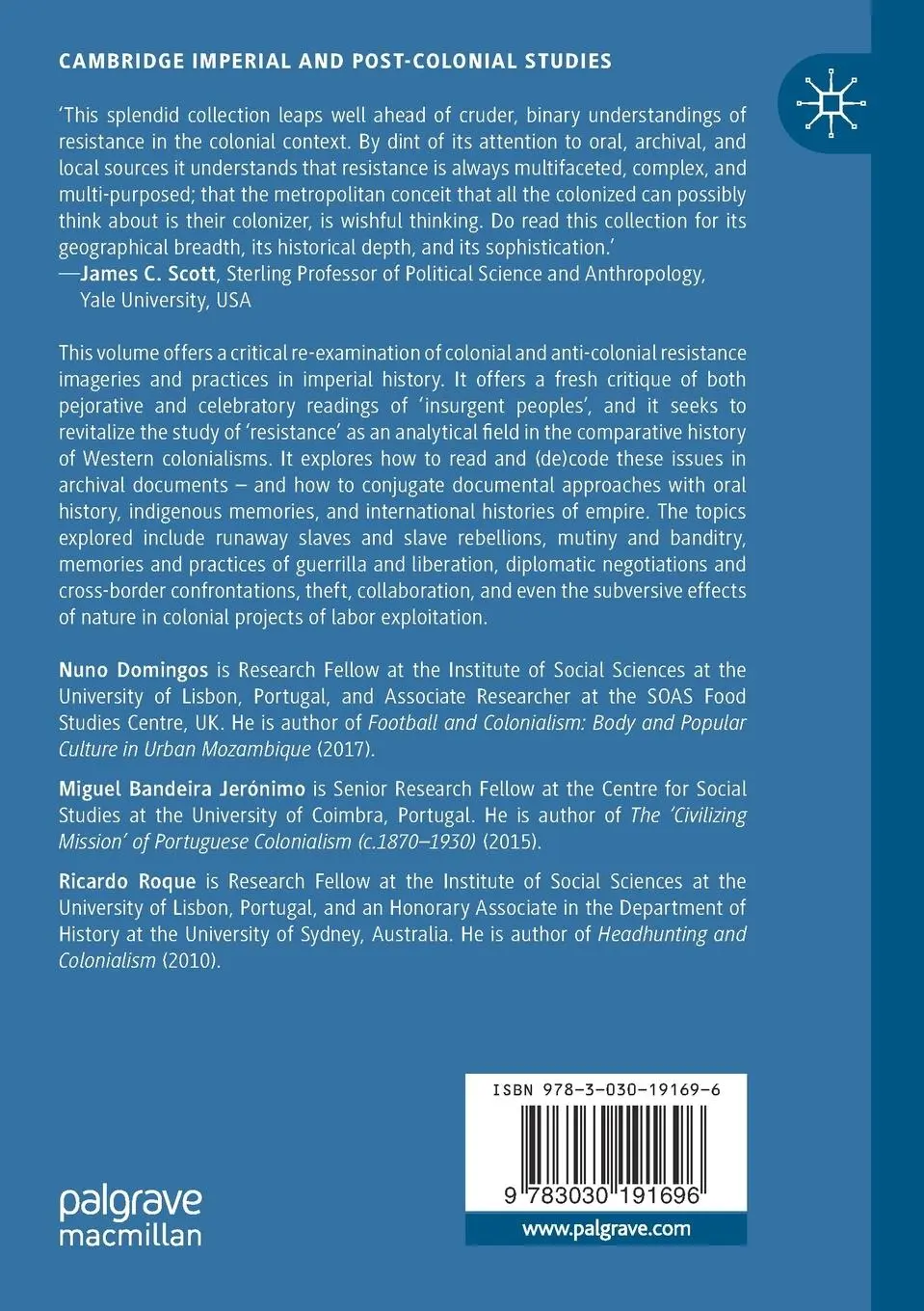 Rückseite: 9783030191696 | Resistance and Colonialism | Insurgent Peoples in World History | Buch