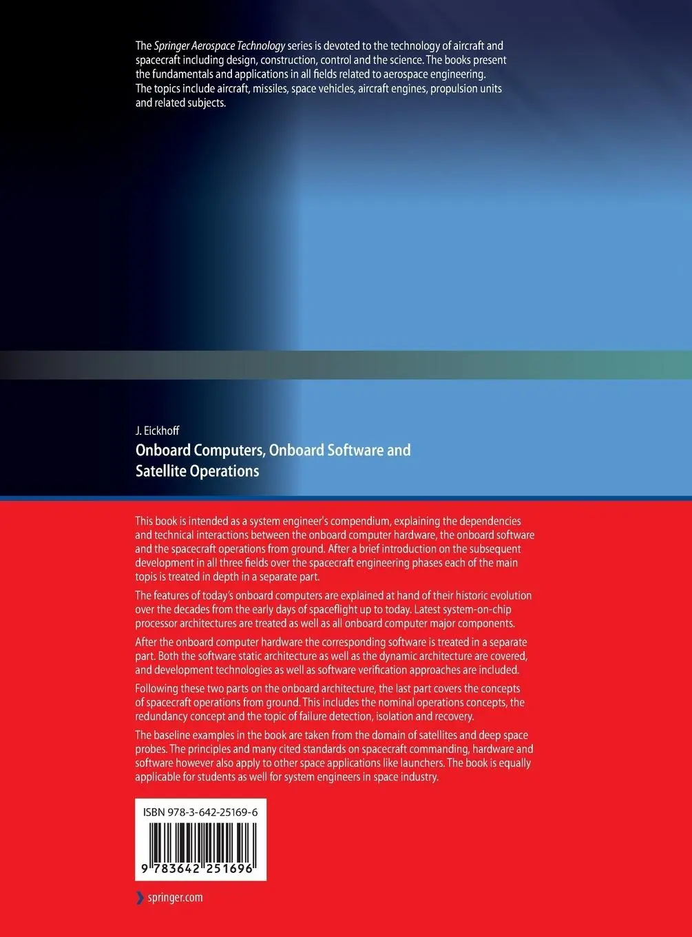 Rückseite: 9783642251696 | Onboard Computers, Onboard Software and Satellite Operations | Buch