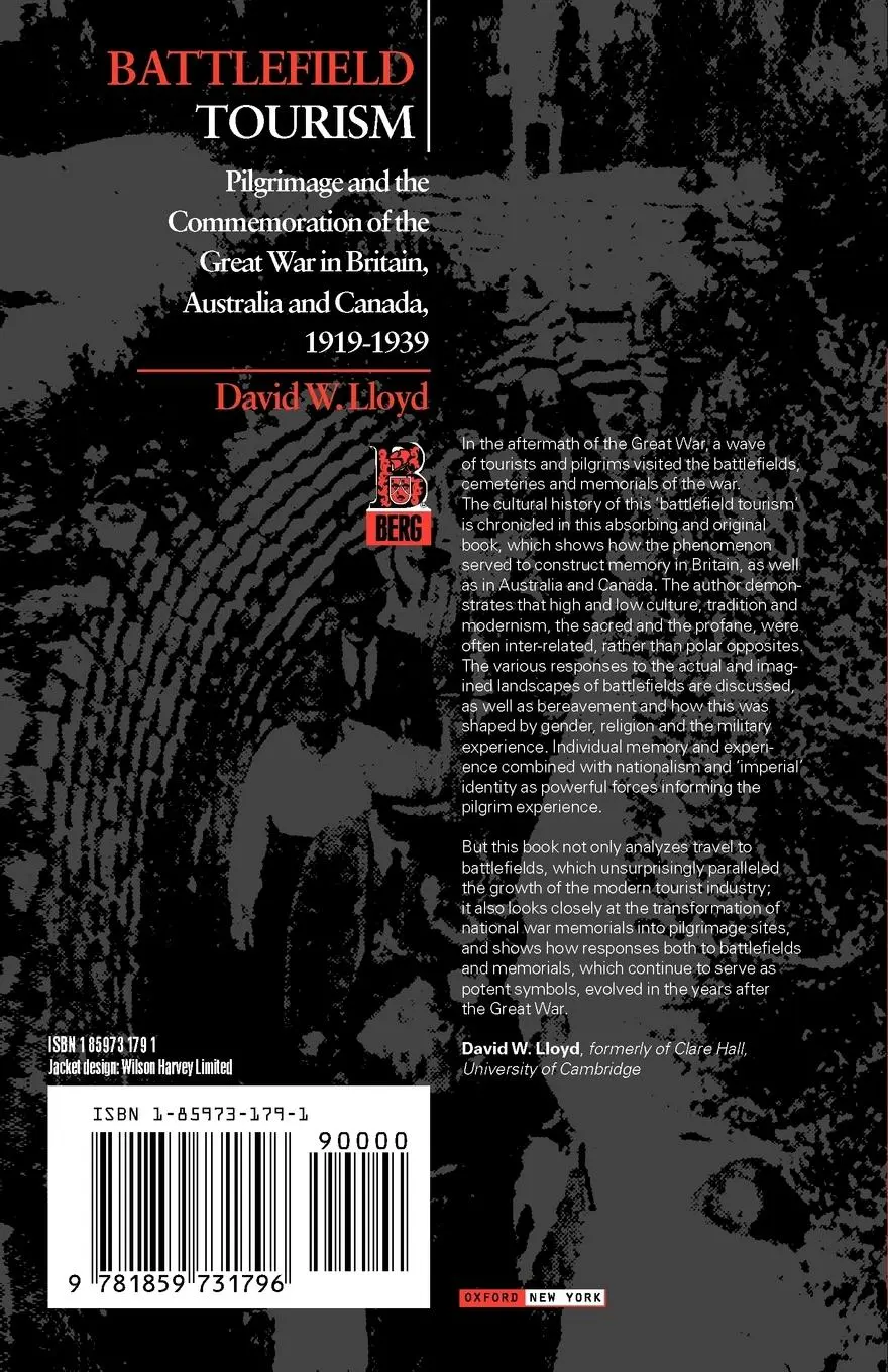 Rückseite: 9781859731796 | Battlefield Tourism | David William Lloyd | Taschenbuch | Englisch