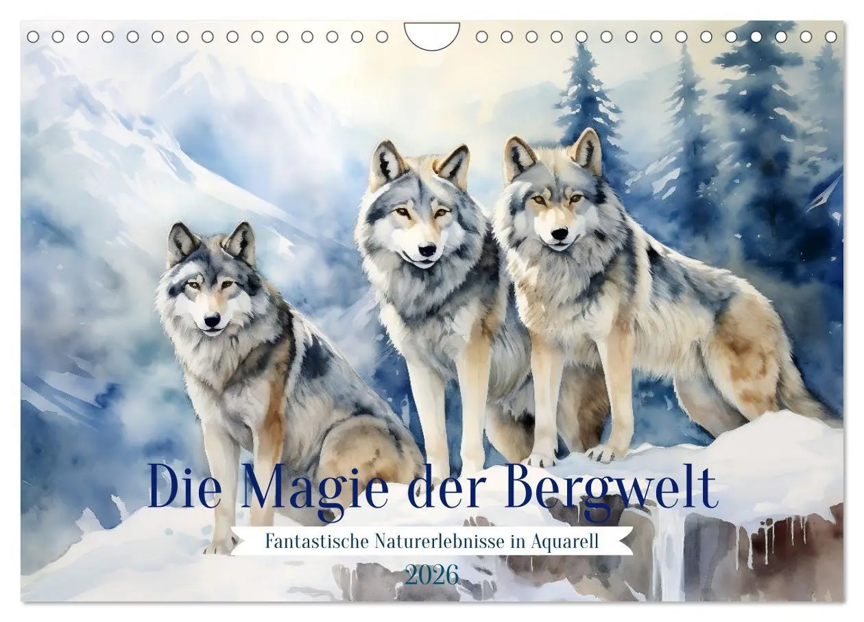 Cover: 9783457351796 | Die Magie der Bergwelt (Wandkalender 2026 DIN A4 quer), CALVENDO...