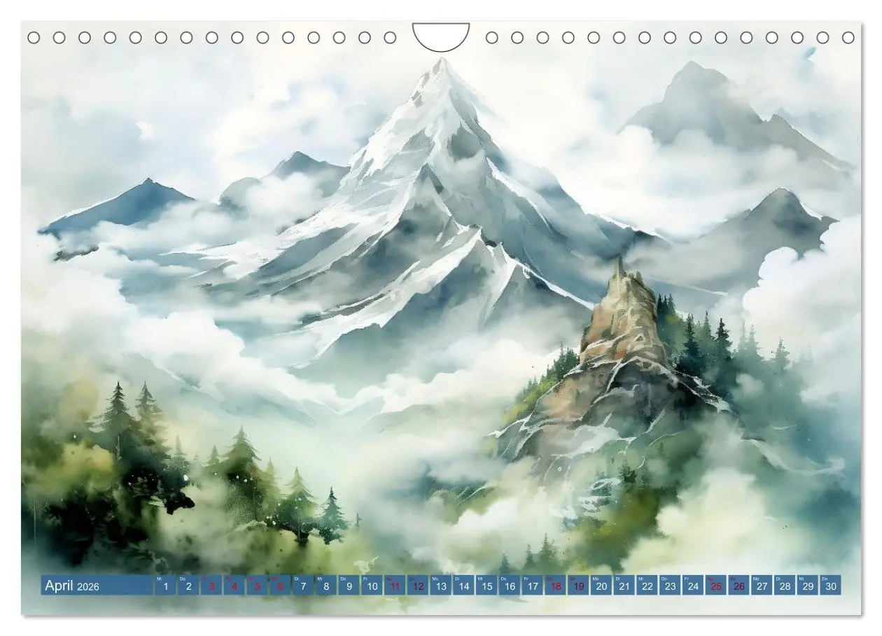Bild: 9783457351796 | Die Magie der Bergwelt (Wandkalender 2026 DIN A4 quer), CALVENDO...