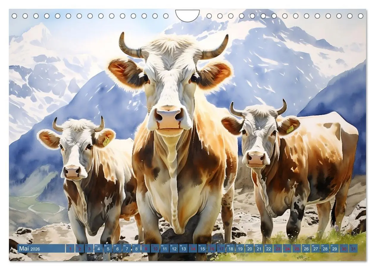 Bild: 9783457351796 | Die Magie der Bergwelt (Wandkalender 2026 DIN A4 quer), CALVENDO...