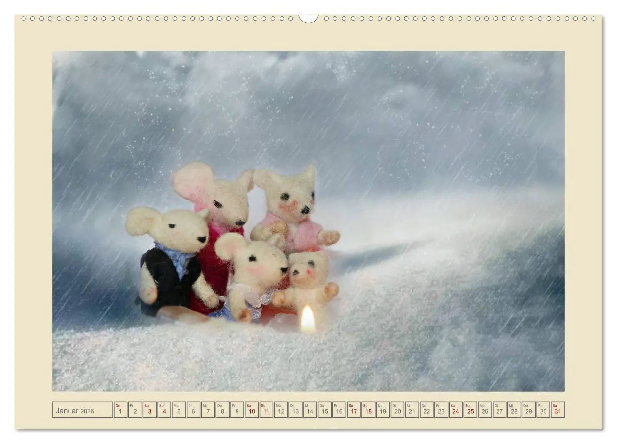 Bild: 9783516061796 | Bei Familie Maus zuhaus (hochwertiger Premium Wandkalender 2026 DIN...