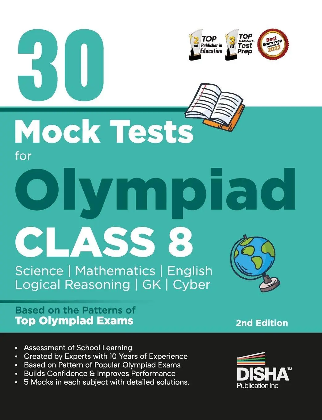 Cover: 9789395761796 | 30 Mock Test Series for Olympiads Class 8 Science, Mathematics,...