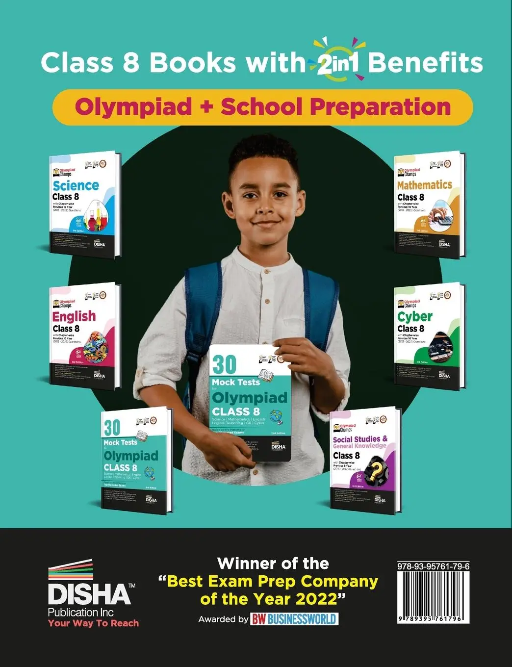 Rückseite: 9789395761796 | 30 Mock Test Series for Olympiads Class 8 Science, Mathematics,...