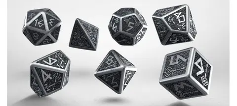 Cover: 5907699491896 | Metal Dwarven Dice Set | Dwarven-Dice | QWODWA35 | Q-Workshop