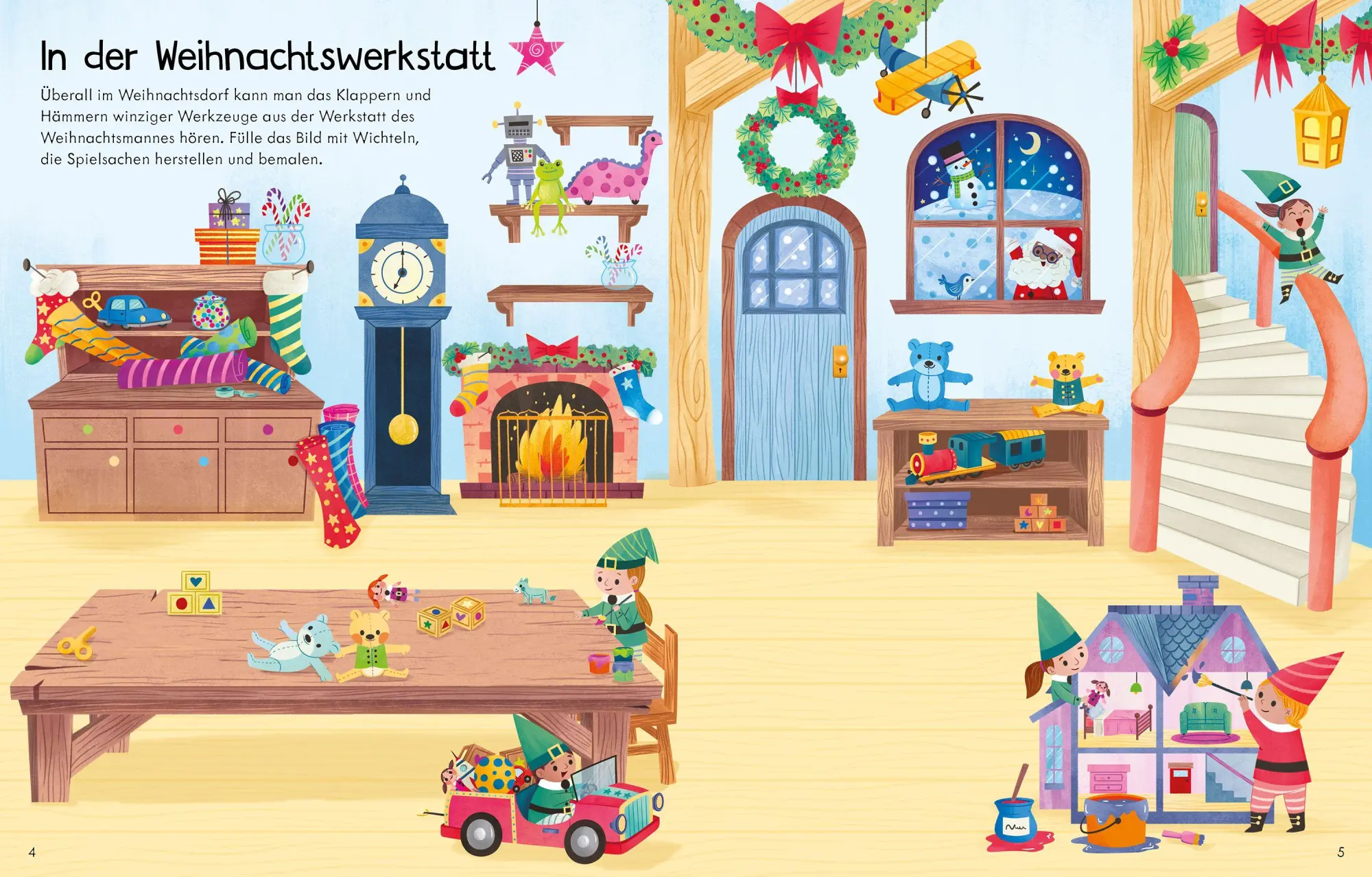 Bild: 9781035701896 | Mein erstes Stickerbuch: Besuch in der Weihnachtswerkstatt | Beecham