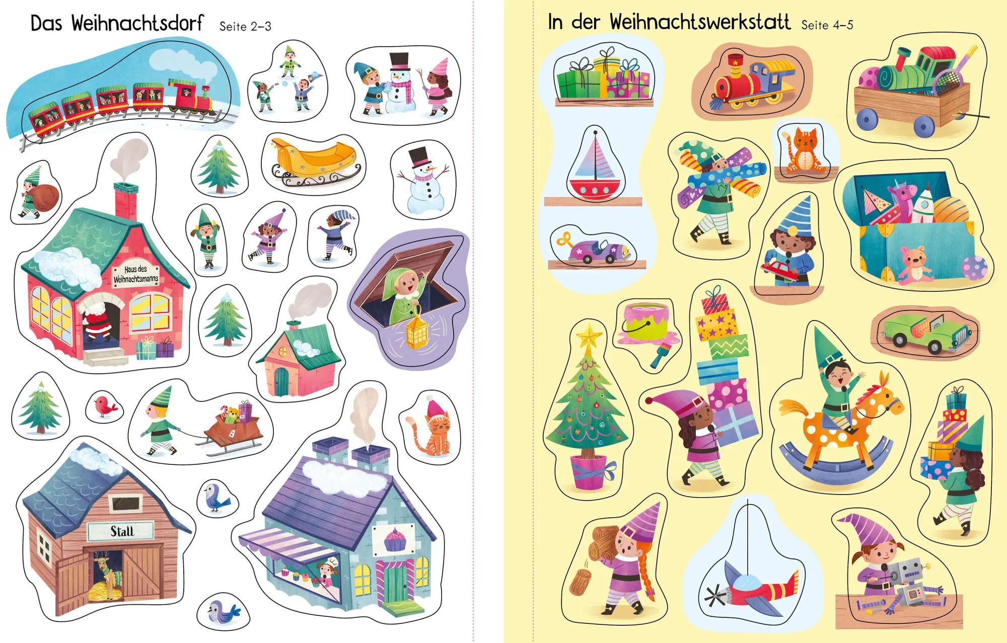Bild: 9781035701896 | Mein erstes Stickerbuch: Besuch in der Weihnachtswerkstatt | Beecham