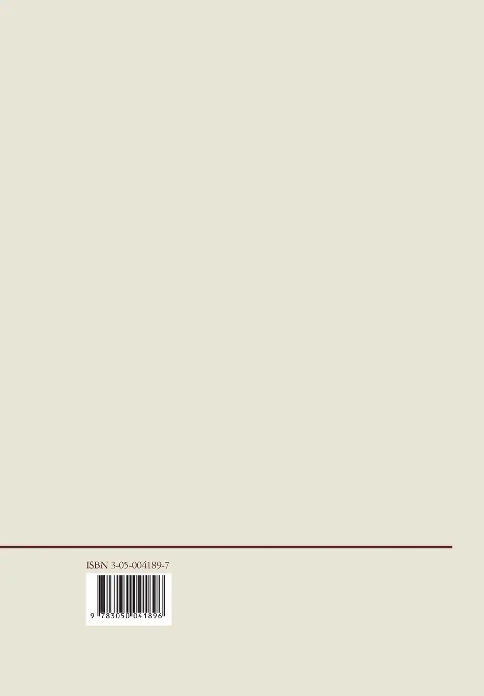 Rückseite: 9783050041896 | Die Syntax des Imperativs | Melani Wratil | Taschenbuch | 264 S.