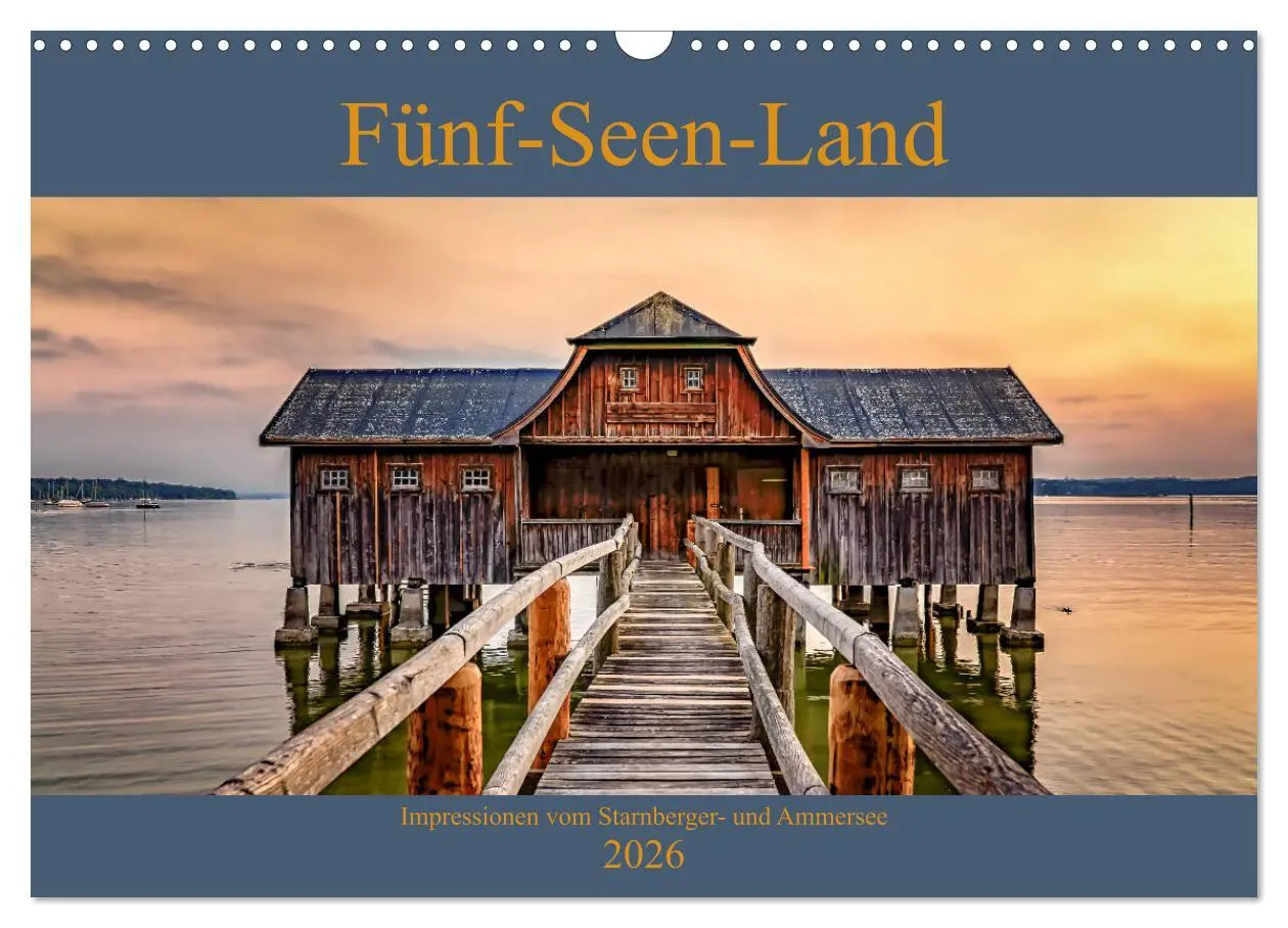 Cover: 9783457891896 | Fünf-Seen-Land (Wandkalender 2026 DIN A3 quer), CALVENDO...