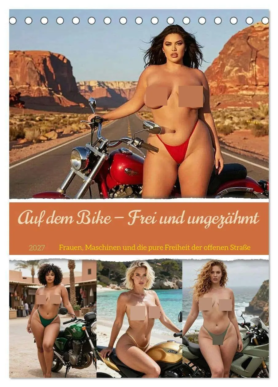 Cover: 9783516811896 | Auf dem Bike - Frei und ungezähmt (Tischkalender 2027 DIN A5 hoch),...