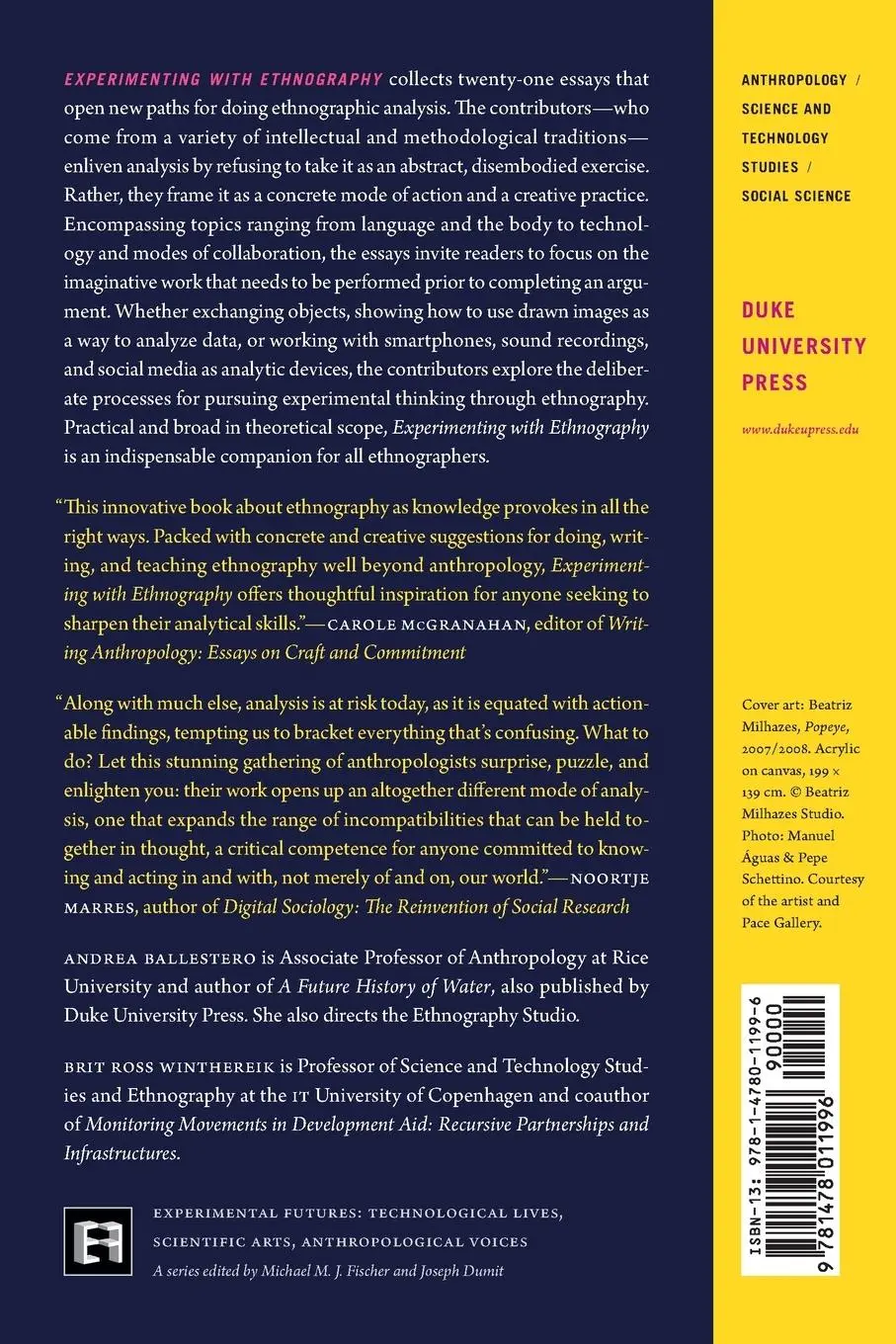Rückseite: 9781478011996 | Experimenting with Ethnography | A Companion to Analysis | Ballestero