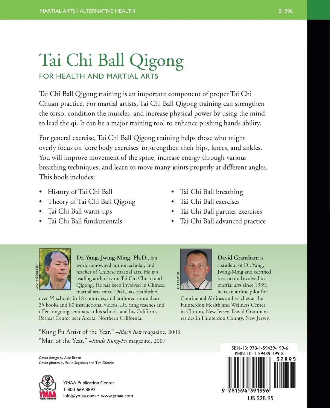 Rückseite: 9781594391996 | Tai CHI Ball Qigong | For Health and Martial Arts | Yang (u. a.)