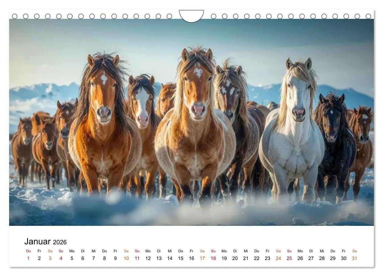 Bild: 9783516661996 | Islandpferde - Freiheit im Blick (Wandkalender 2026 DIN A4 quer),...