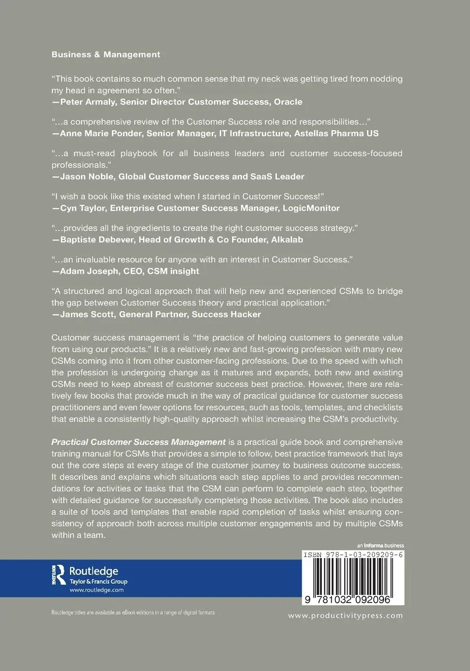 Rückseite: 9781032092096 | Practical Customer Success Management | Rick Adams | Taschenbuch